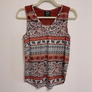 Knapp Studio Aztec/Boho Sleeveless Blouse